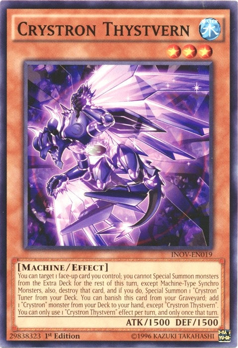 Image for Crystron Thystvern (Invasion: Vengeance) (INOV-EN019) - YuGiOh