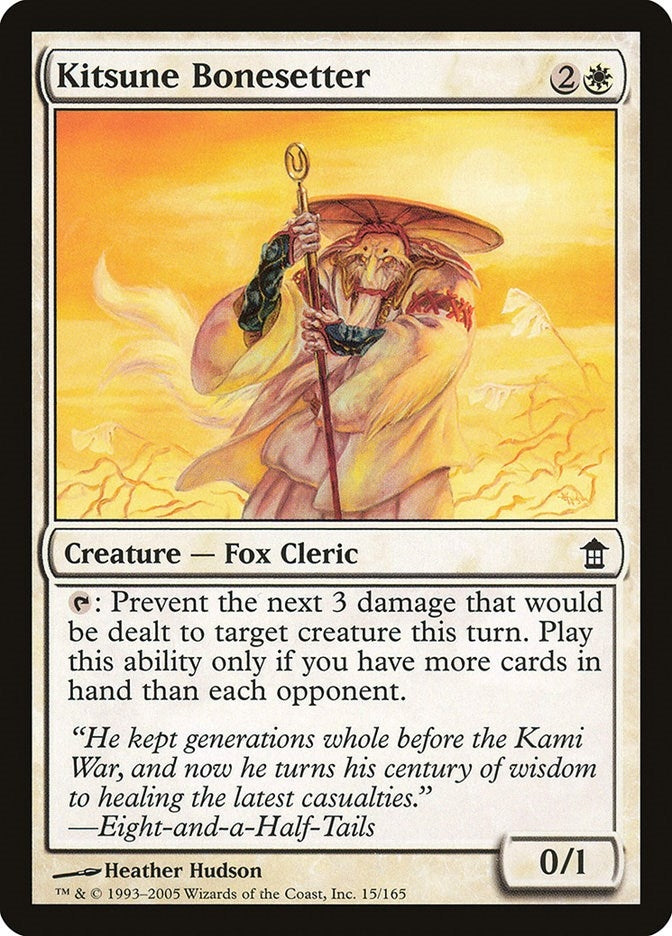 Image for Kitsune Bonesetter (Saviors of Kamigawa) (15) - Magic: The Gathering