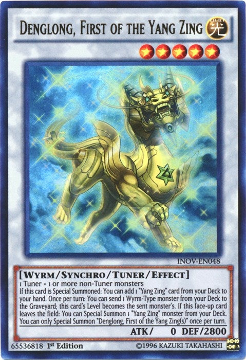 Image for Denglong, First of the Yang Zing (Invasion: Vengeance) (INOV-EN048) - YuGiOh