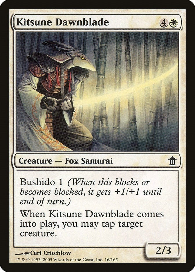 Image for Kitsune Dawnblade (Saviors of Kamigawa) (16) - Magic: The Gathering