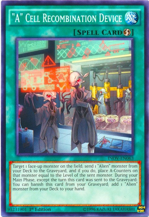 Image for "A" Cell Recombination Device (Invasion: Vengeance) (INOV-EN063) - YuGiOh