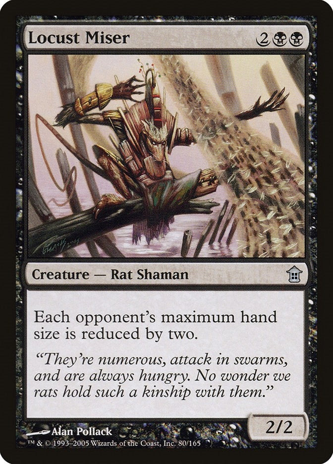 Image for Locust Miser (Saviors of Kamigawa) (80) - Magic: The Gathering