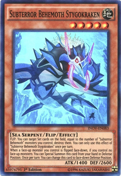 Image for Subterror Behemoth Stygokraken (Invasion: Vengeance) (INOV-EN083) - YuGiOh