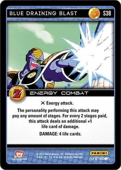 Image for Blue Draining Blast (Panini: Awakening) (S38) - Dragon Ball Z TCG