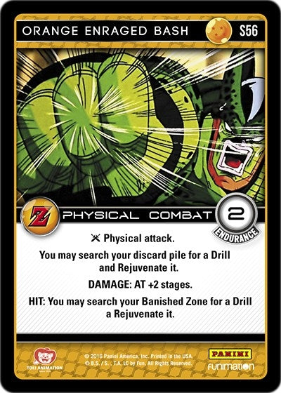Image for Orange Enraged Bash (Panini: Awakening) (S56) - Dragon Ball Z TCG