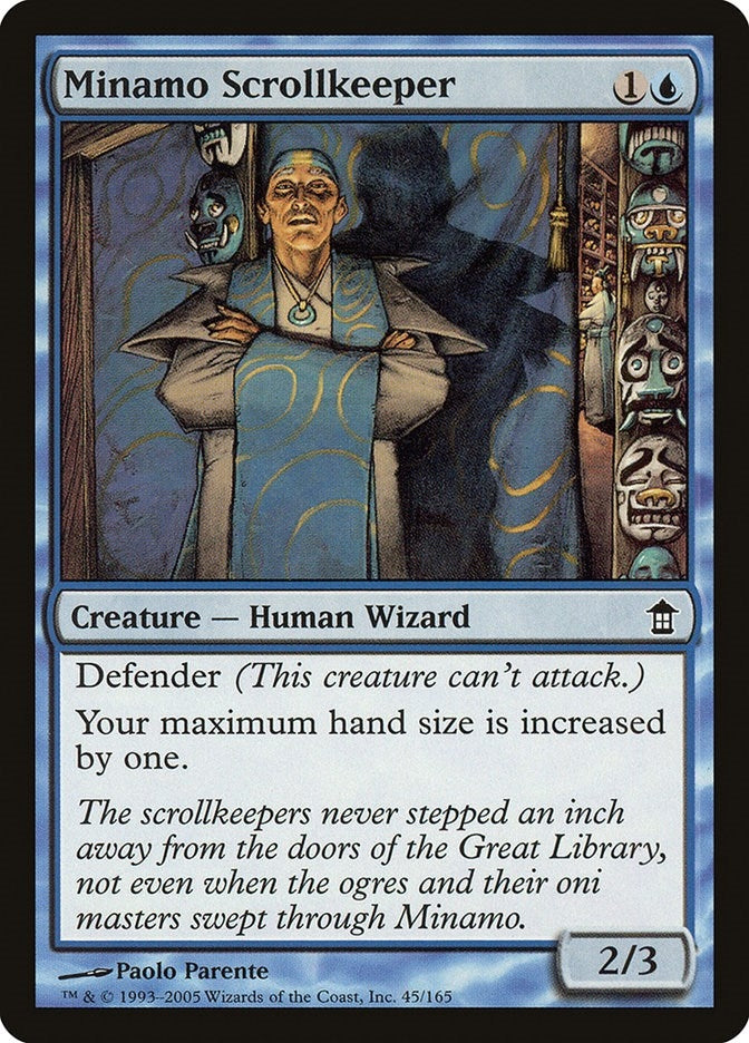 Image for Minamo Scrollkeeper (Saviors of Kamigawa) (45) - Magic: The Gathering
