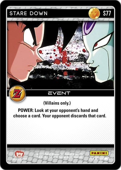 Image for Stare Down (Panini: Awakening) (S77) - Dragon Ball Z TCG