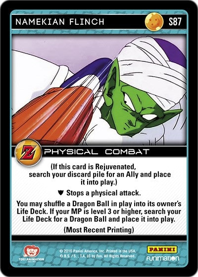 Image for Namekian Flinch (Panini: Awakening) (S87) - Dragon Ball Z TCG