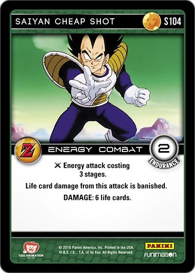 Image for Saiyan Cheap Shot (Panini: Awakening) (S104) - Dragon Ball Z TCG