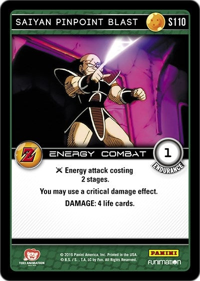 Image for Saiyan Pinpoint Blast (Panini: Awakening) (S110) - Dragon Ball Z TCG
