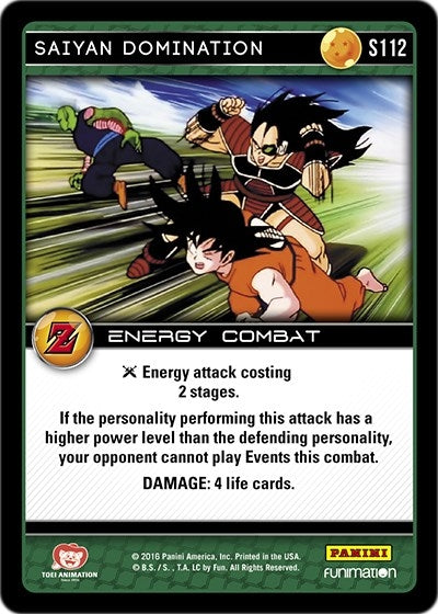 Image for Saiyan Domination (Panini: Awakening) (S112) - Dragon Ball Z TCG