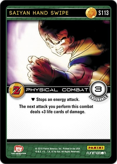 Image for Saiyan Hand Swipe (Panini: Awakening) (S113) - Dragon Ball Z TCG