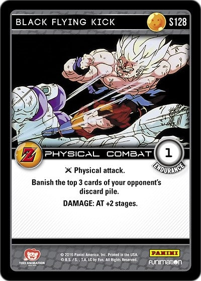 Image for Black Flying Kick (Panini: Awakening) (S128) - Dragon Ball Z TCG