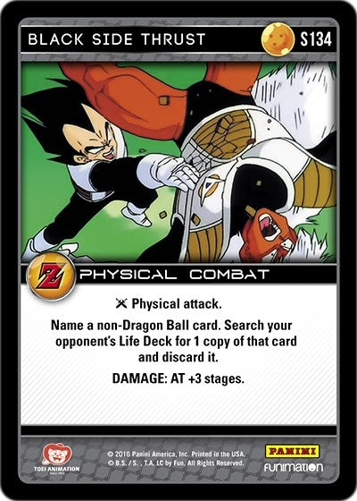Image for Black Side Thrust (Panini: Awakening) (S134) - Dragon Ball Z TCG