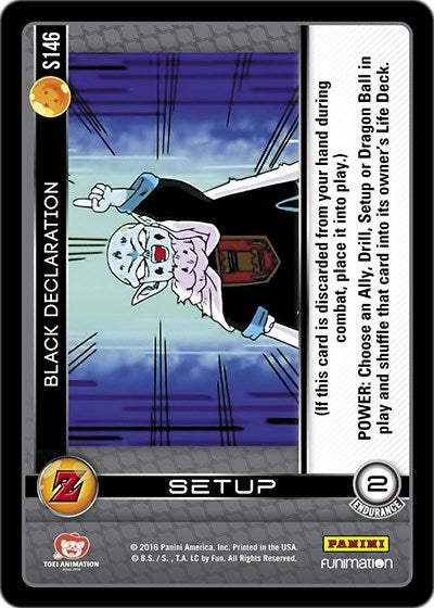 Image for Black Declaration (Panini: Awakening) (S146) - Dragon Ball Z TCG