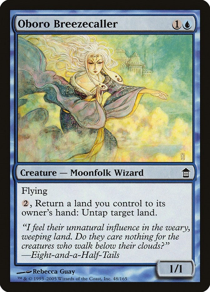 Image for Oboro Breezecaller (Saviors of Kamigawa) (48) - Magic: The Gathering