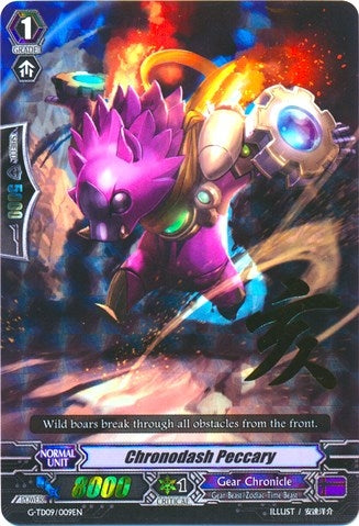 Image for Chronodash Peccary (RRR Foil) (G-TD09: True Zodiac Time Beasts) (G-TD09/009EN) - Cardfight Vanguard