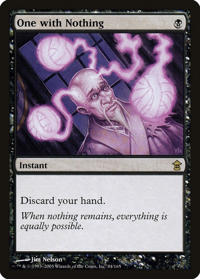 Image for One with Nothing (Saviors of Kamigawa) (84) - Magic: The Gathering