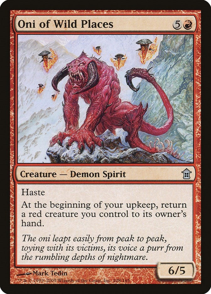 Image for Oni of Wild Places (Saviors of Kamigawa) (108) - Magic: The Gathering