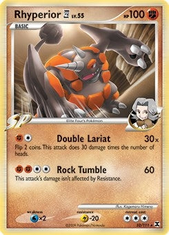 Image for Rhyperior E4 - 32/111 (DPPt Rising Rivals) (Deck Exclusives) (032/111) - Pokemon