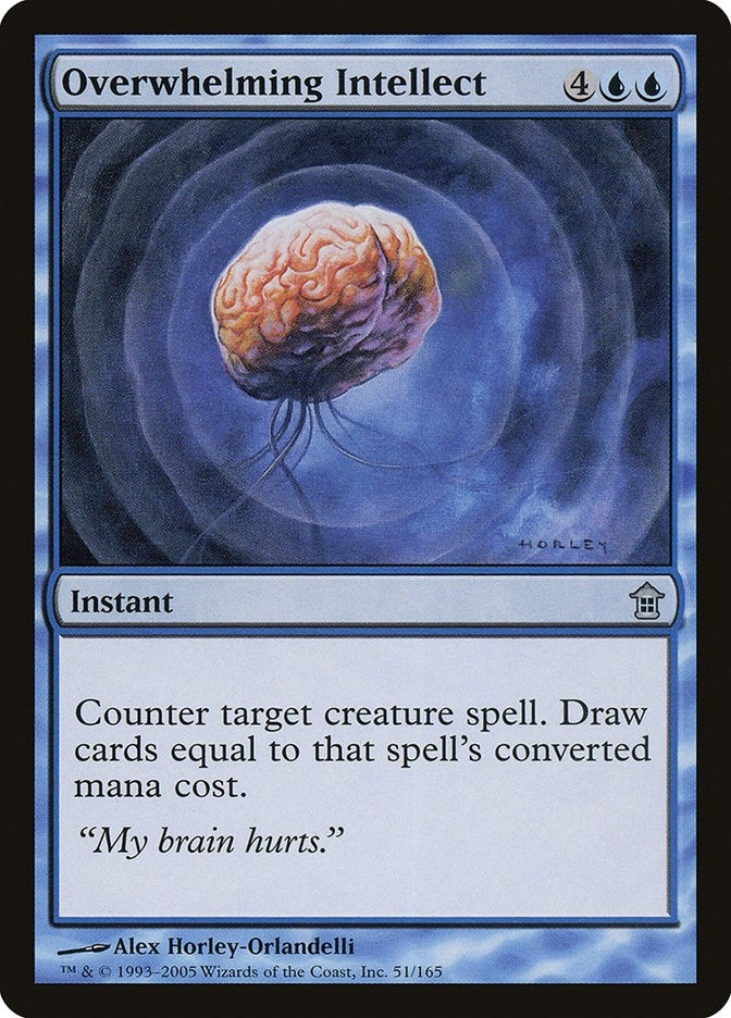 Image for Overwhelming Intellect (Saviors of Kamigawa) (51) - Magic: The Gathering