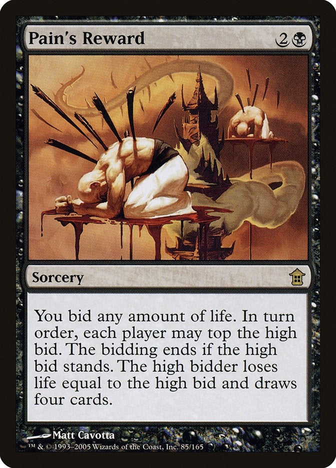 Image for Pain's Reward (Saviors of Kamigawa) (85) - Magic: The Gathering