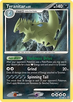 Image for Tyranitar - 30/100 (DP Stormfront) (Deck Exclusives) (030/100) - Pokemon