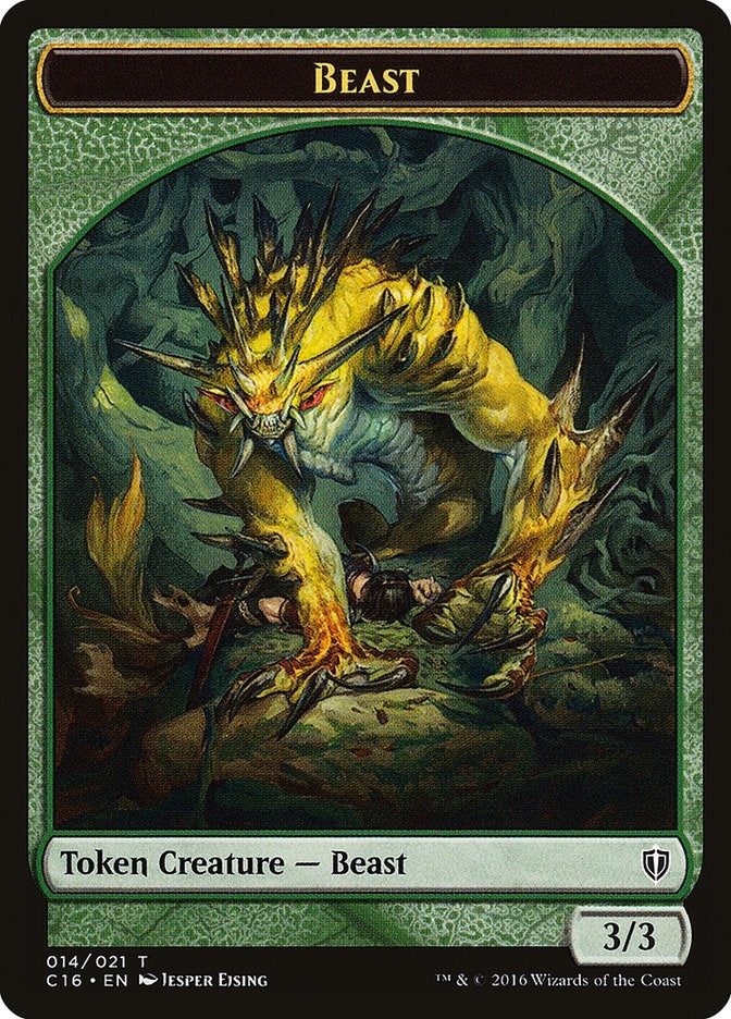 Image for Beast // Ogre Double-Sided Token (Commander 2016) (14 // 13) - Magic: The Gathering