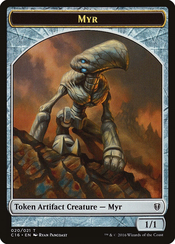 Image for Myr // Bird (002) Double-Sided Token (Commander 2016) (20 // 2) - Magic: The Gathering