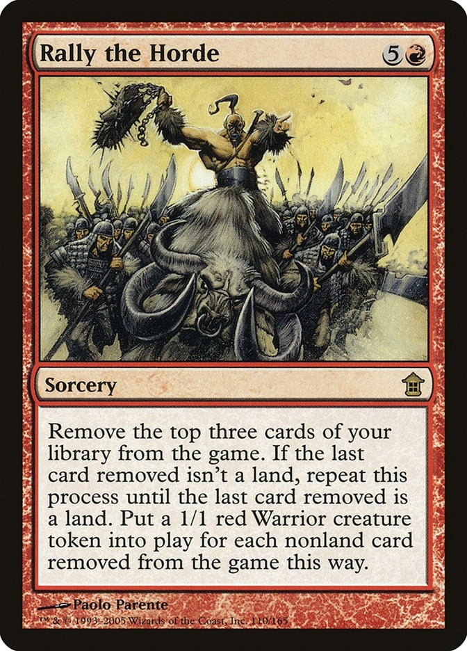 Image for Rally the Horde (Saviors of Kamigawa) (110) - Magic: The Gathering