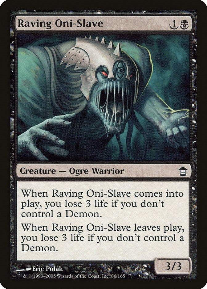 Image for Raving Oni-Slave (Saviors of Kamigawa) (86) - Magic: The Gathering