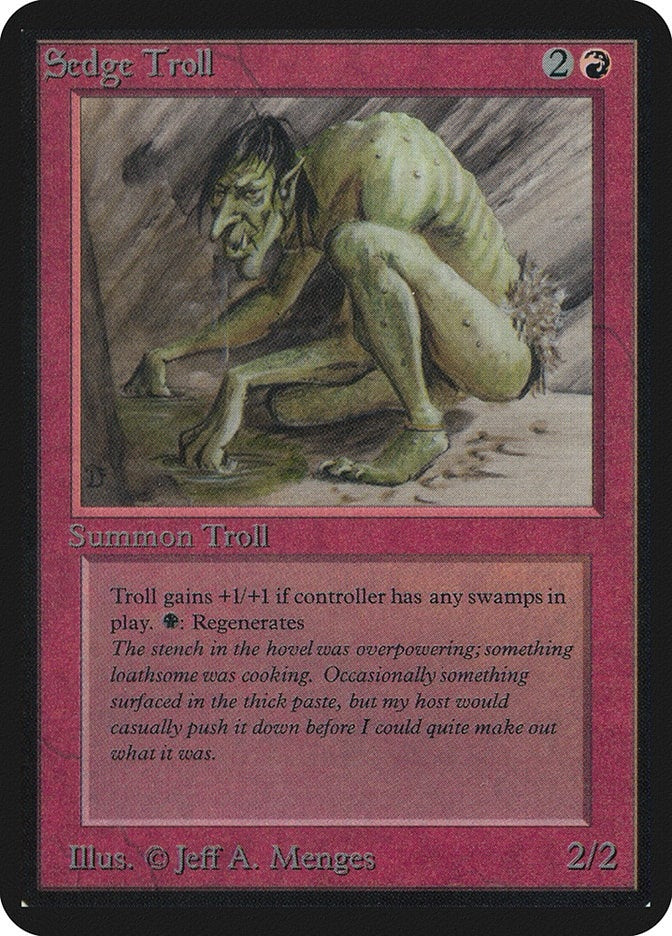 Image for Sedge Troll (Alpha Edition) - Magic: The Gathering