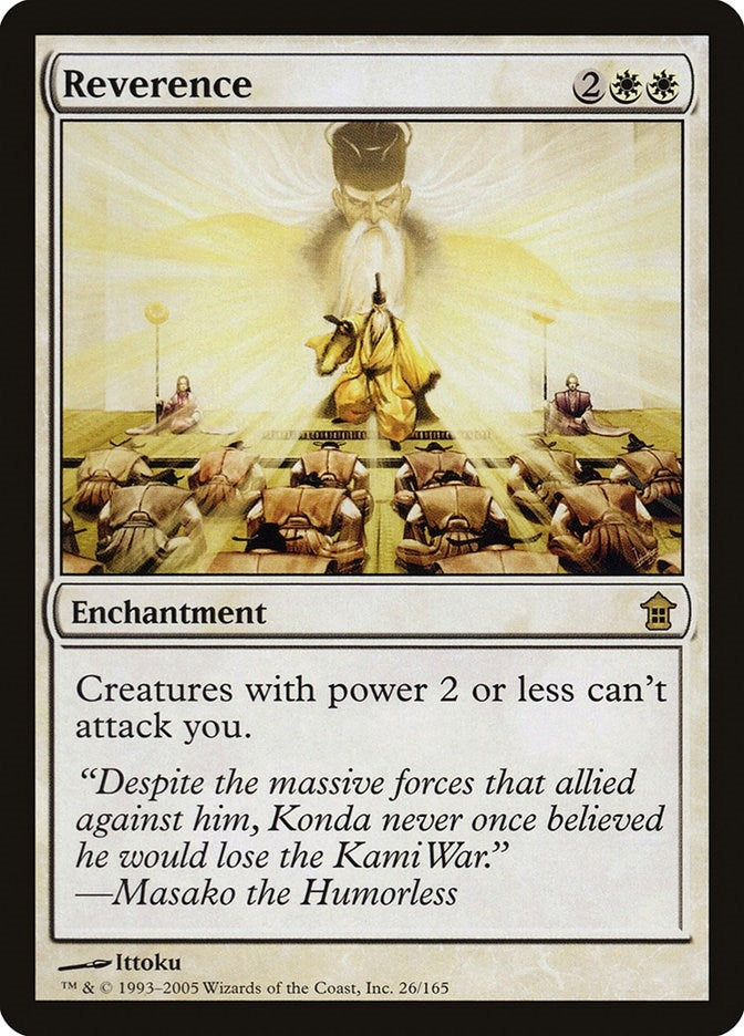 Image for Reverence (Saviors of Kamigawa) (26) - Magic: The Gathering
