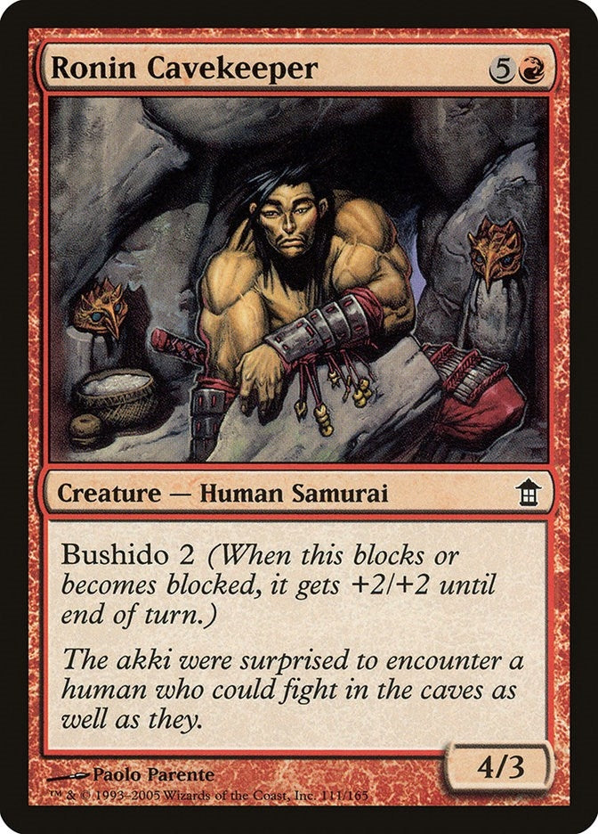 Image for Ronin Cavekeeper (Saviors of Kamigawa) (111) - Magic: The Gathering