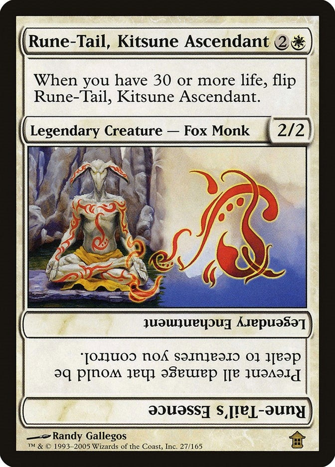 Image for Rune-Tail, Kitsune Ascendant (Saviors of Kamigawa) (27) - Magic: The Gathering
