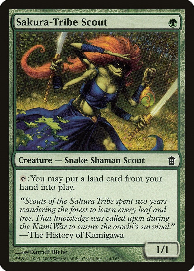 Image for Sakura-Tribe Scout (Saviors of Kamigawa) (144) - Magic: The Gathering