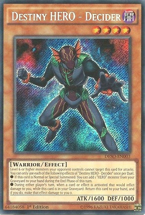 Image for Destiny HERO - Decider (Destiny Soldiers) (DESO-EN003) - YuGiOh