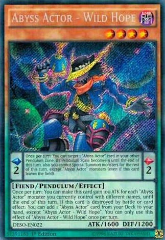 Image for Abyss Actor - Wild Hope (Destiny Soldiers) (DESO-EN022) - YuGiOh