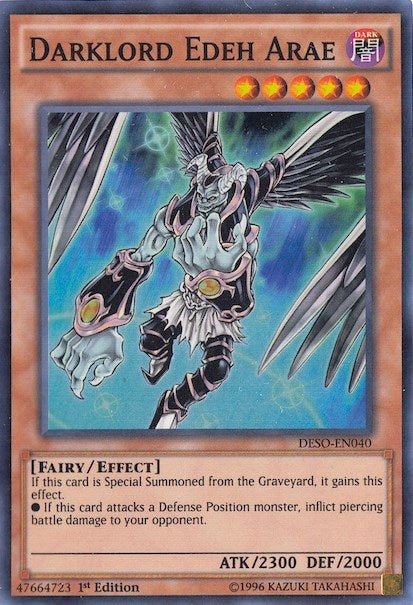 Image for Darklord Edeh Arae (Destiny Soldiers) (DESO-EN040) - YuGiOh