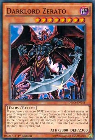 Image for Darklord Zerato (Destiny Soldiers) (DESO-EN041) - YuGiOh