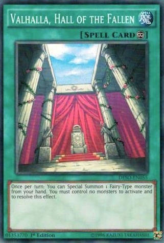 Image for Valhalla, Hall of the Fallen (Destiny Soldiers) (DESO-EN055) - YuGiOh