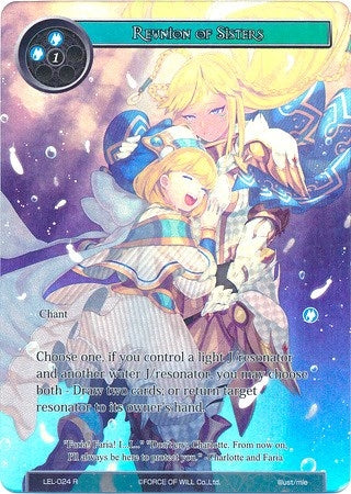 Image for Reunion of Sisters (Full Art) (Legacy Lost) (LEL-024) - Force of Will