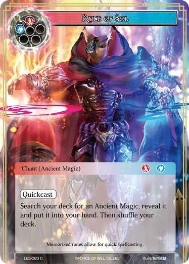 Image for Rune of Sol (Legacy Lost) (LEL-083) - Force of Will