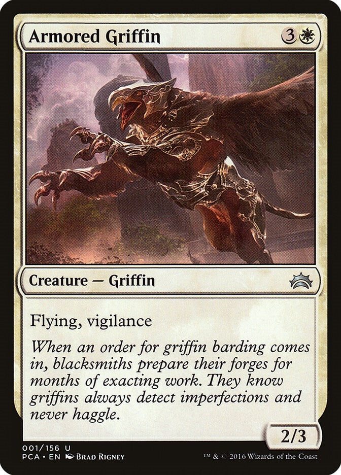 Image for Armored Griffin (Planechase Anthology) (1) - Magic: The Gathering