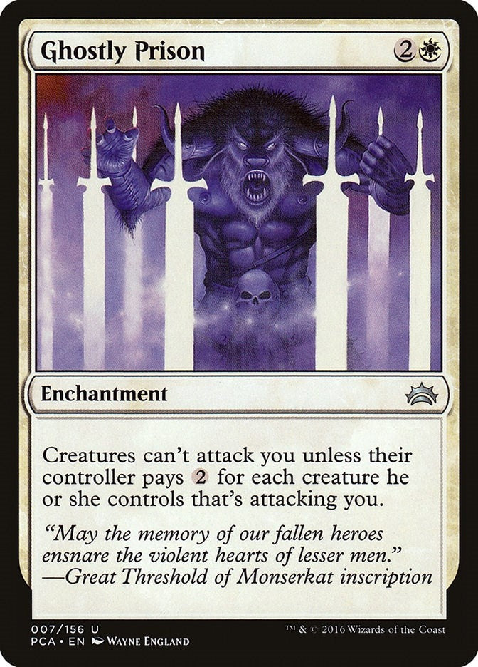 Image for Ghostly Prison (Planechase Anthology) (7) - Magic: The Gathering