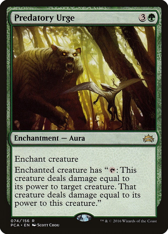 Image for Predatory Urge (Planechase Anthology) (74) - Magic: The Gathering
