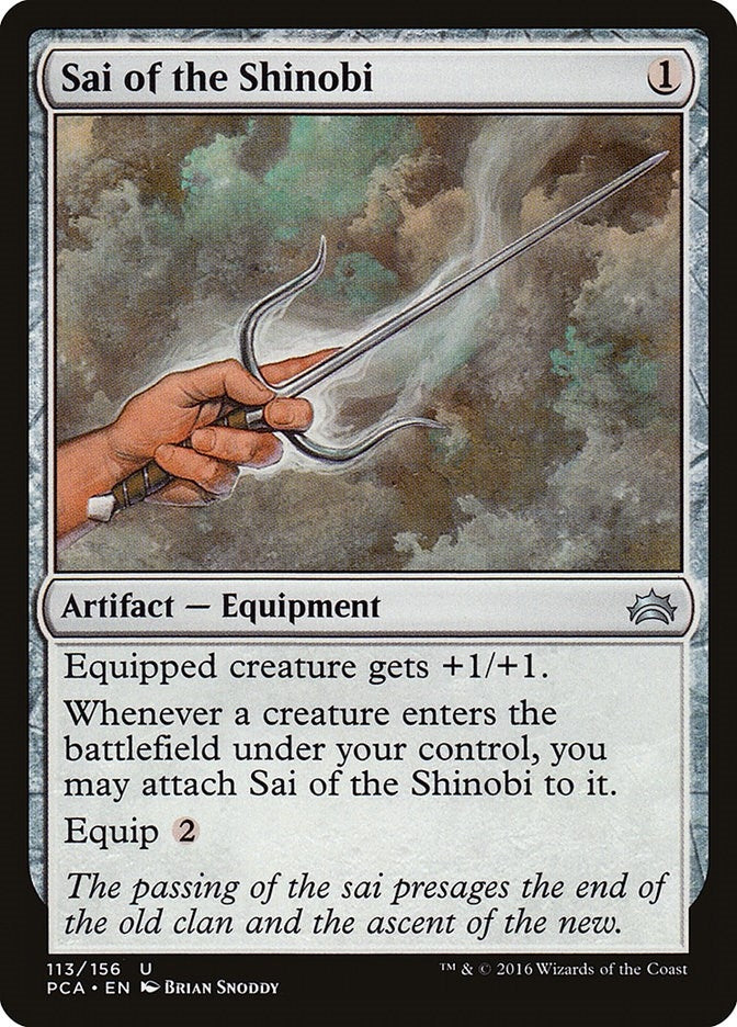 Image for Sai of the Shinobi (Planechase Anthology) (113) - Magic: The Gathering