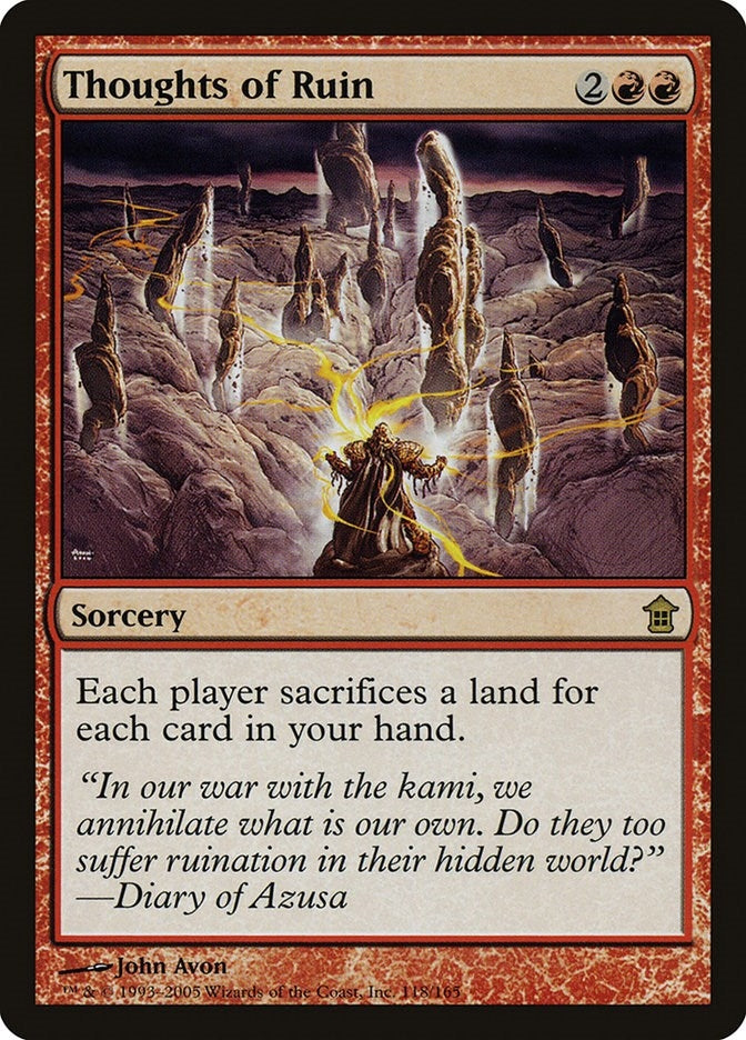 Image for Thoughts of Ruin (Saviors of Kamigawa) (118) - Magic: The Gathering
