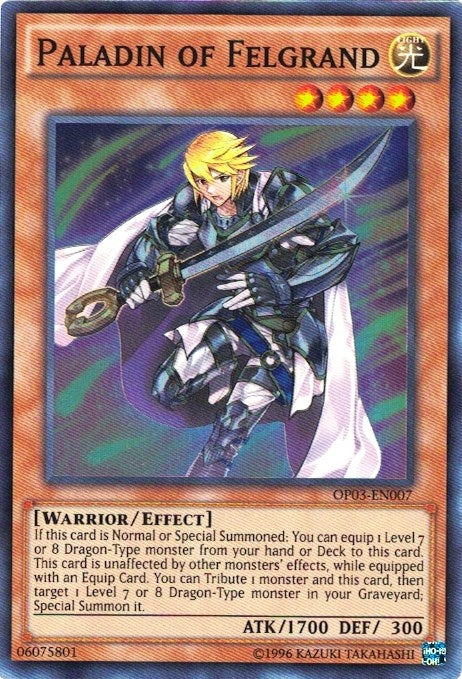 Image for Paladin of Felgrand (OTS Tournament Pack 3) (OP03-EN007) - YuGiOh
