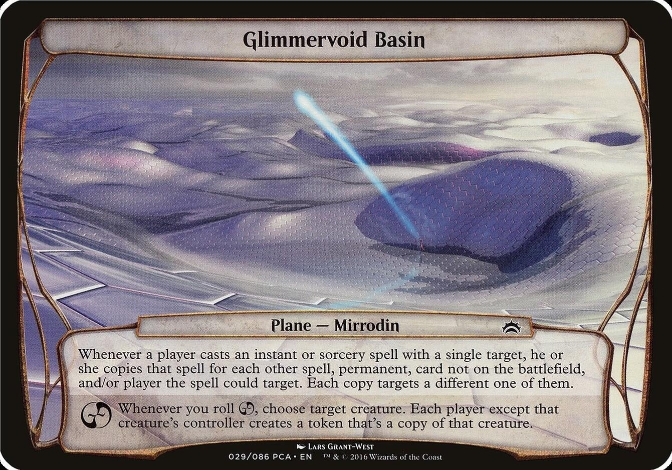 Image for Glimmervoid Basin (Planechase Anthology) (Oversize Cards) - Magic: The Gathering